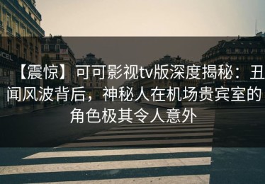 【震惊】可可影视tv版深度揭秘：丑闻风波背后，神秘人在机场贵宾室的角色极其令人意外