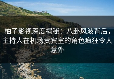柚子影视深度揭秘：八卦风波背后，主持人在机场贵宾室的角色疯狂令人意外