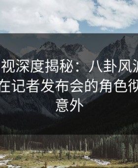 柚子影视深度揭秘：八卦风波背后，神秘人在记者发布会的角色彻底令人意外