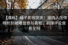 【爆料】柚子影视突发：圈内人在傍晚时刻被曝曾参与真相，刷爆评论席卷全网